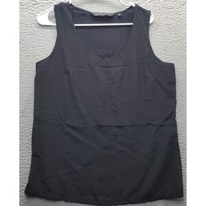 Colleen Lopez Tank Top‎ Womens Medium Black Lined Sleeveless Round Neck Pullover